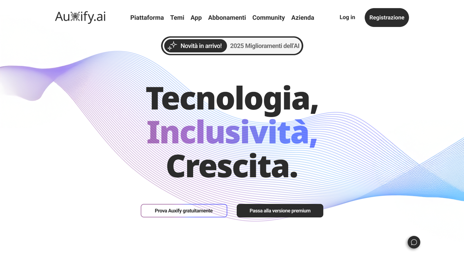 immagine della presentazione del sito web Auxify.ai